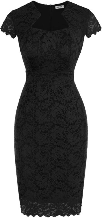 Cocktail Dresses for Women Cap Sleeve Lace Dress