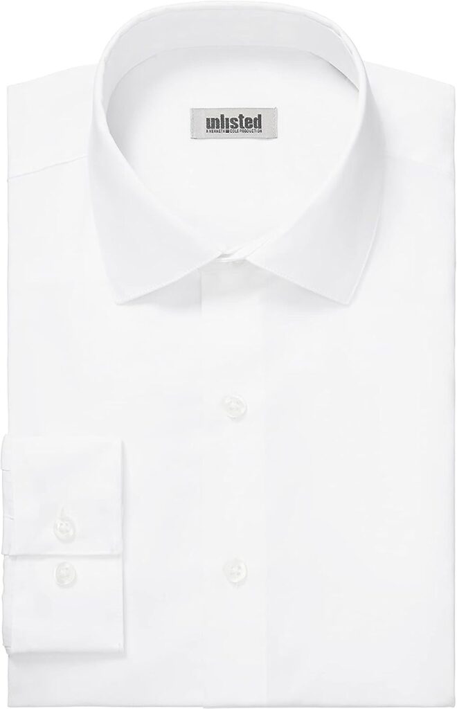 Kenneth Cole Unlisted Men's Slim Fit Solid Dress Shirt