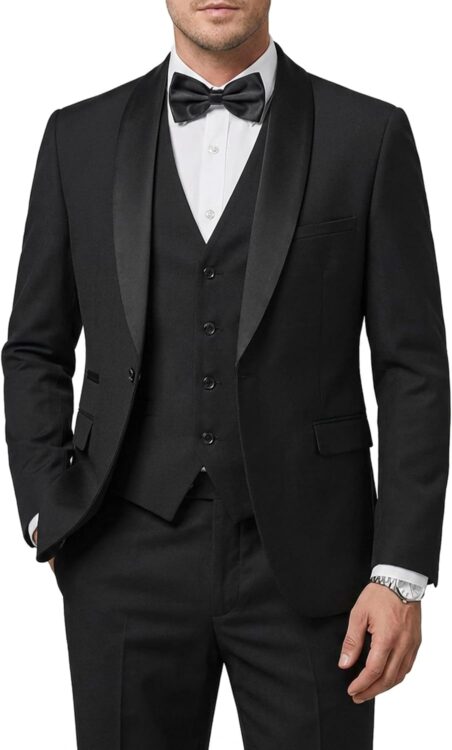 Men's 3 Piece Tuxedo Set with Tie
